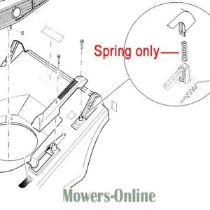 Lawn mower spring assembly diagram detail