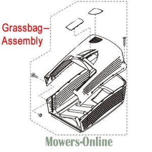 Grassbag assembly for lawn mower
