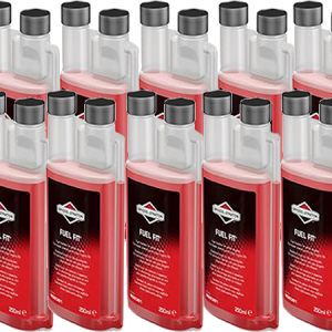 Multiple bottles of red concentrated car wash fluid