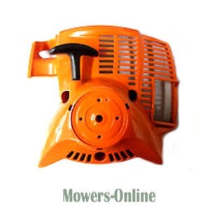 Chainsaw engine recoil starter assembly orange