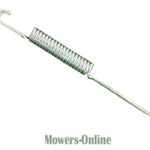 Coil spring with hooks for lawn mower