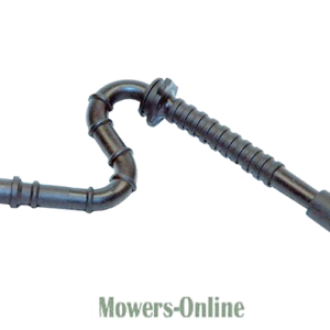 Lawn mower fuel line assembly with connectors