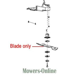 Lawn mower blade assembly diagram parts