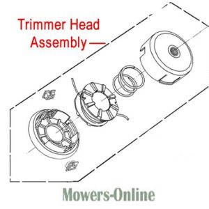 Trimmer head assembly exploded diagram parts
