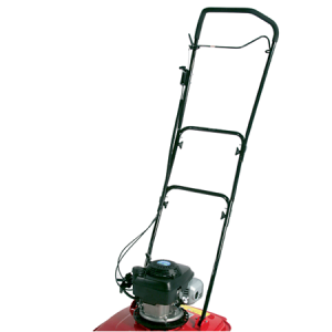 Push reel lawn mower with grass catcher