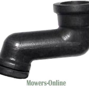 Black pipe elbow connector with threaded ends