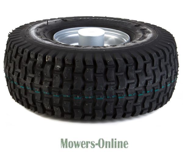 P - Mowers Online Lawn mower tire with chrome rim wheel
