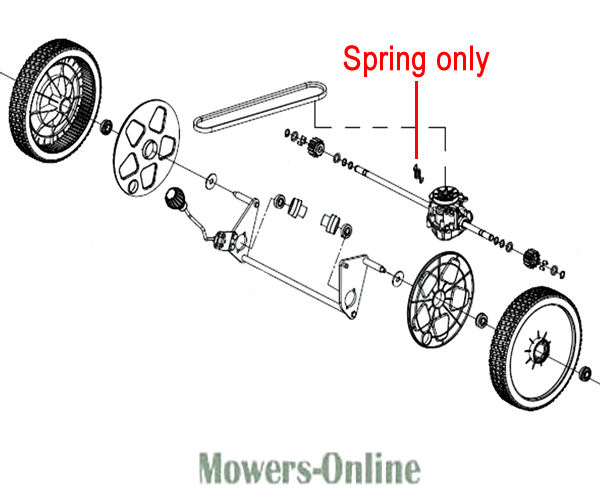 gpertxpntb0.png - Mowers Online Lawn mower belt and pulley assembly diagram
