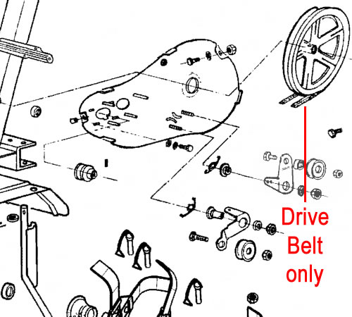 grzsnx5g40f.jpg - Mowers Online Lawn mower drive belt parts diagram