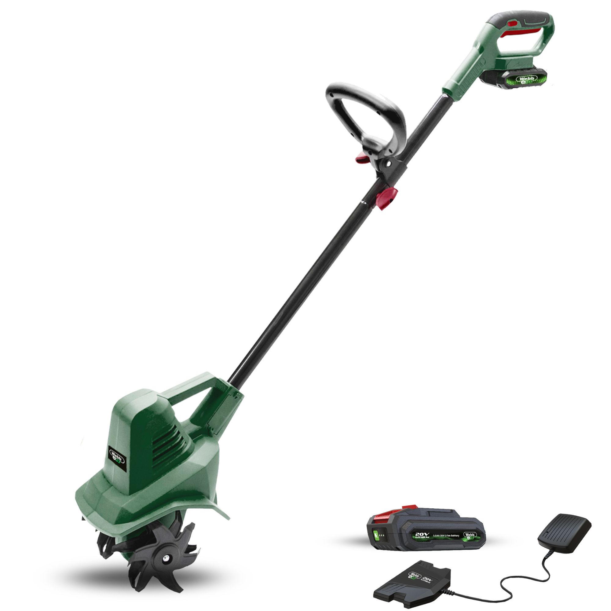 gtojgtnszeu.jpg - Mowers Online Cordless electric garden cultivator with battery and charger