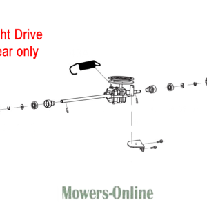 Right drive gear assembly diagram