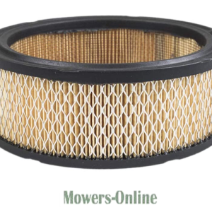Cylindrical air filter with pleated paper element