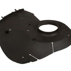 Black engine shroud or cover assembly