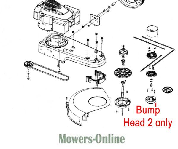 P - Mowers Online Bump Head 2 lawn mower parts diagram