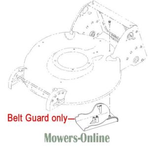 Belt Guard for riding lawn mower