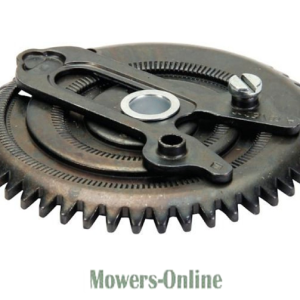 Lawn mower clutch assembly with gear wheel