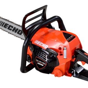 Echo gas-powered chainsaw with orange housing