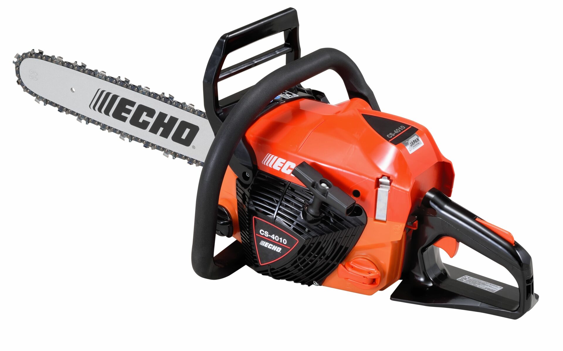 h5dluktslbf.jpg - Mowers Online Echo gas-powered chainsaw with orange housing