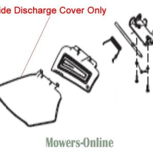 Side discharge cover for lawn mower