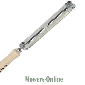 Adjustable torque wrench with wooden handle