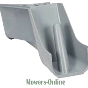 Lawn mower grass chute deflector