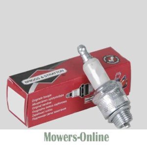Spark plug with red packaging box