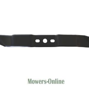 Lawn mower blade with three center holes