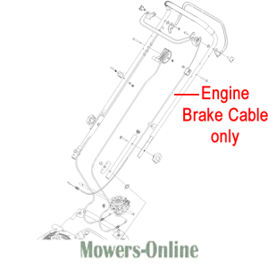 Engine brake cable assembly diagram