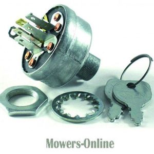 Ignition switch with keys and fasteners assembly