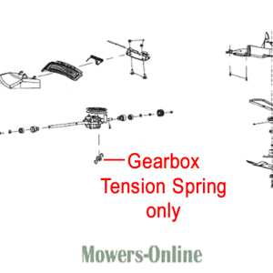 Gearbox tension spring replacement part diagram