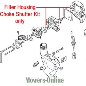 Filter housing choke shutter kit parts diagram