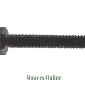 Hex bolt with threaded shaft and flat head