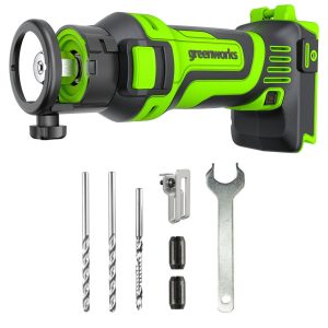 Greenworks cordless rotary tool with accessories kit