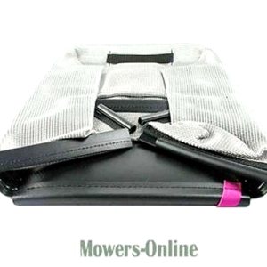 Lawn mower grass collection bag assembly