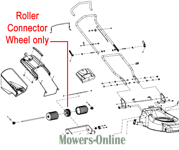 i0vy0zye153.png - Mowers Online Roller connector wheel parts diagram