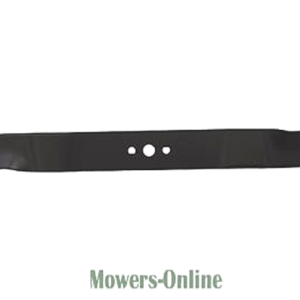 Lawn mower blade with three mounting holes