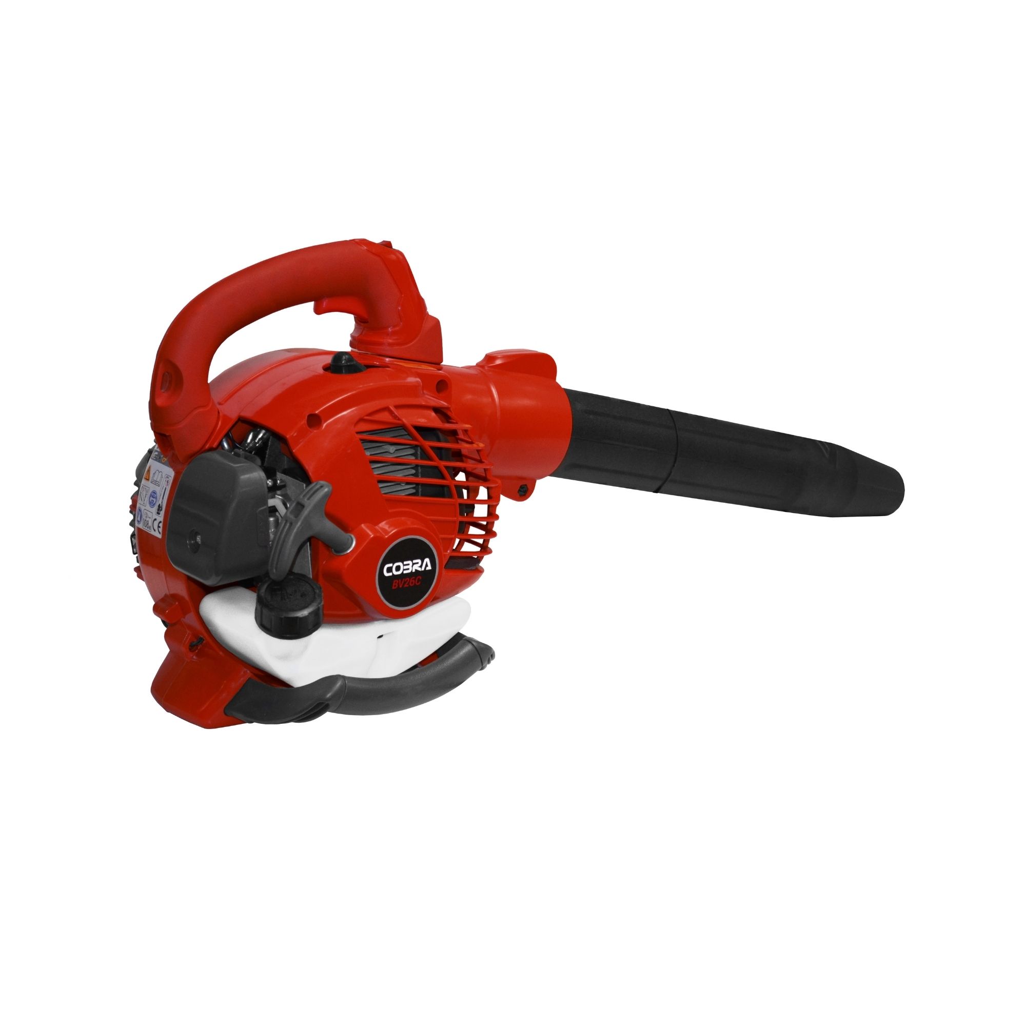 i2vdq412nyl.jpg - Mowers Online Red handheld leaf blower with black nozzle