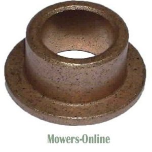 Bronze flanged bushing for lawn mower