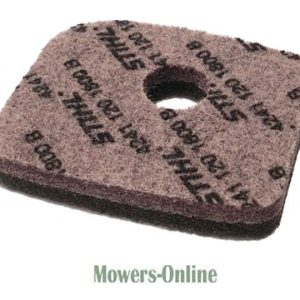 Abrasive sanding pad with center hole