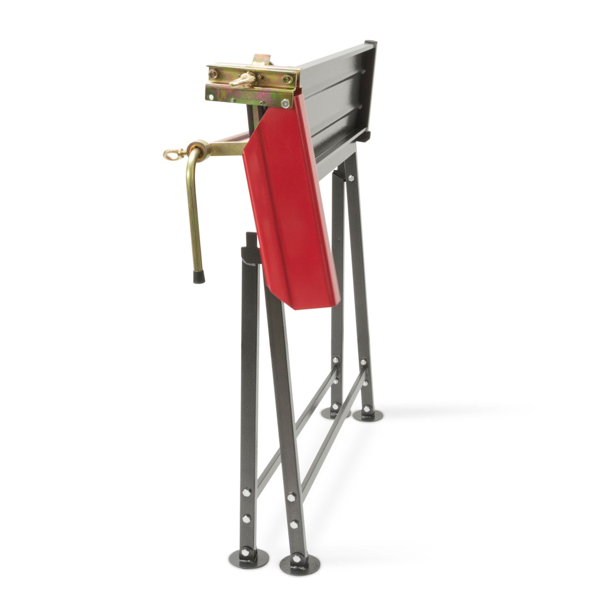 ihlwrxqtfhv.jpg - Mowers Online Portable bike work stand with red cloth holder