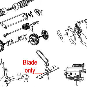 Lawn mower blade replacement parts diagram
