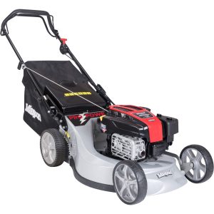 Self-propelled lawn mower with gas engine