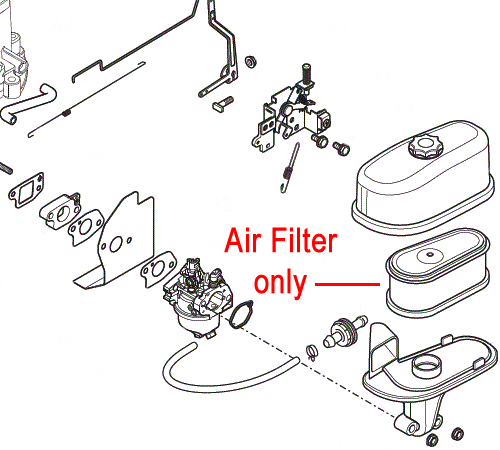 imtfrjr1byv.png - Mowers Online Air filter assembly diagram for small engine