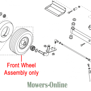 Front wheel assembly parts diagram