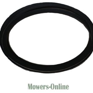 Black rubber drive belt for lawn mower