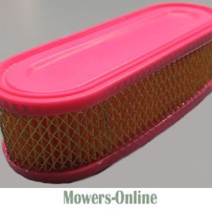 Air filter element with pink plastic cover