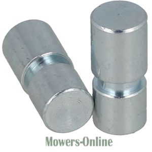 Metal lawn mower deck spindle bushings or pins