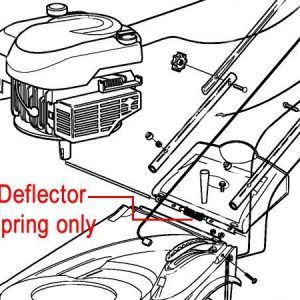 Small engine deflector spring assembly diagram