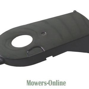 Lawn mower deck cover or chute assembly