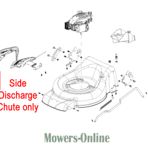 Side discharge chute lawn mower parts diagram